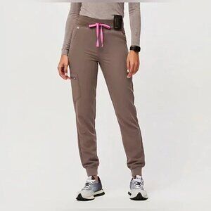 FIGS Smokey Taupe Zamora Scrub Joggers